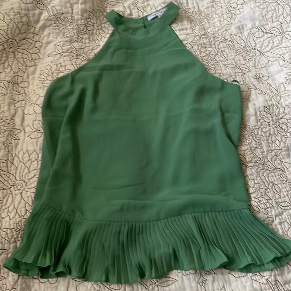 3/ $20 Small high neck light green top